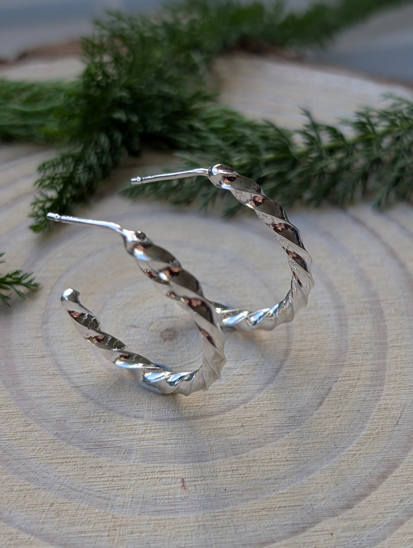 Twisted Hoop Earrings