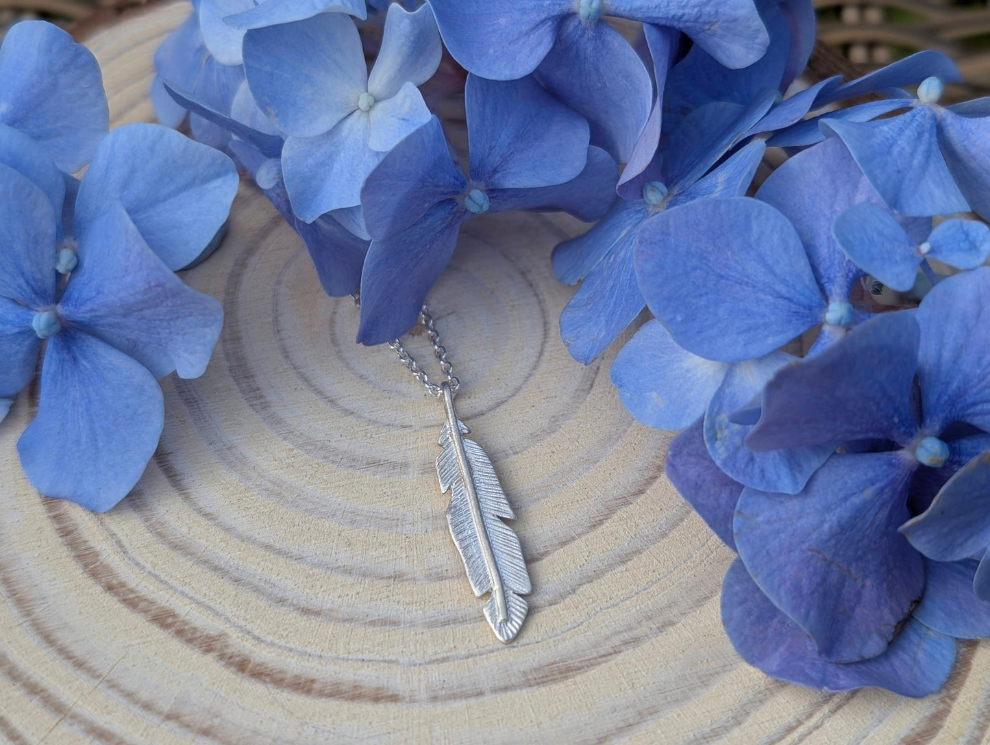 Feather Pendant - Sterling Silver