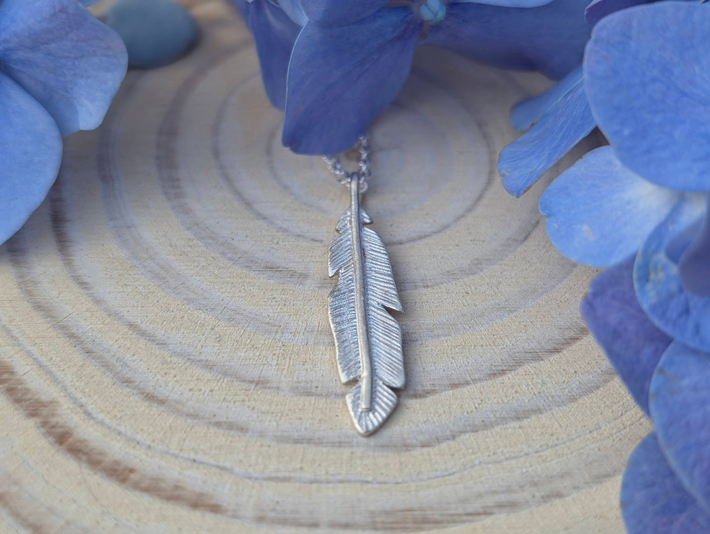 Feather Pendant - Sterling Silver