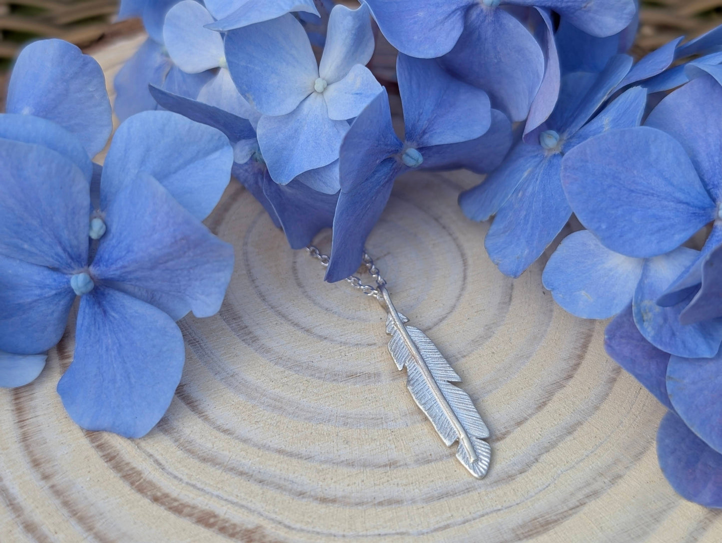 Feather Pendant - Sterling Silver