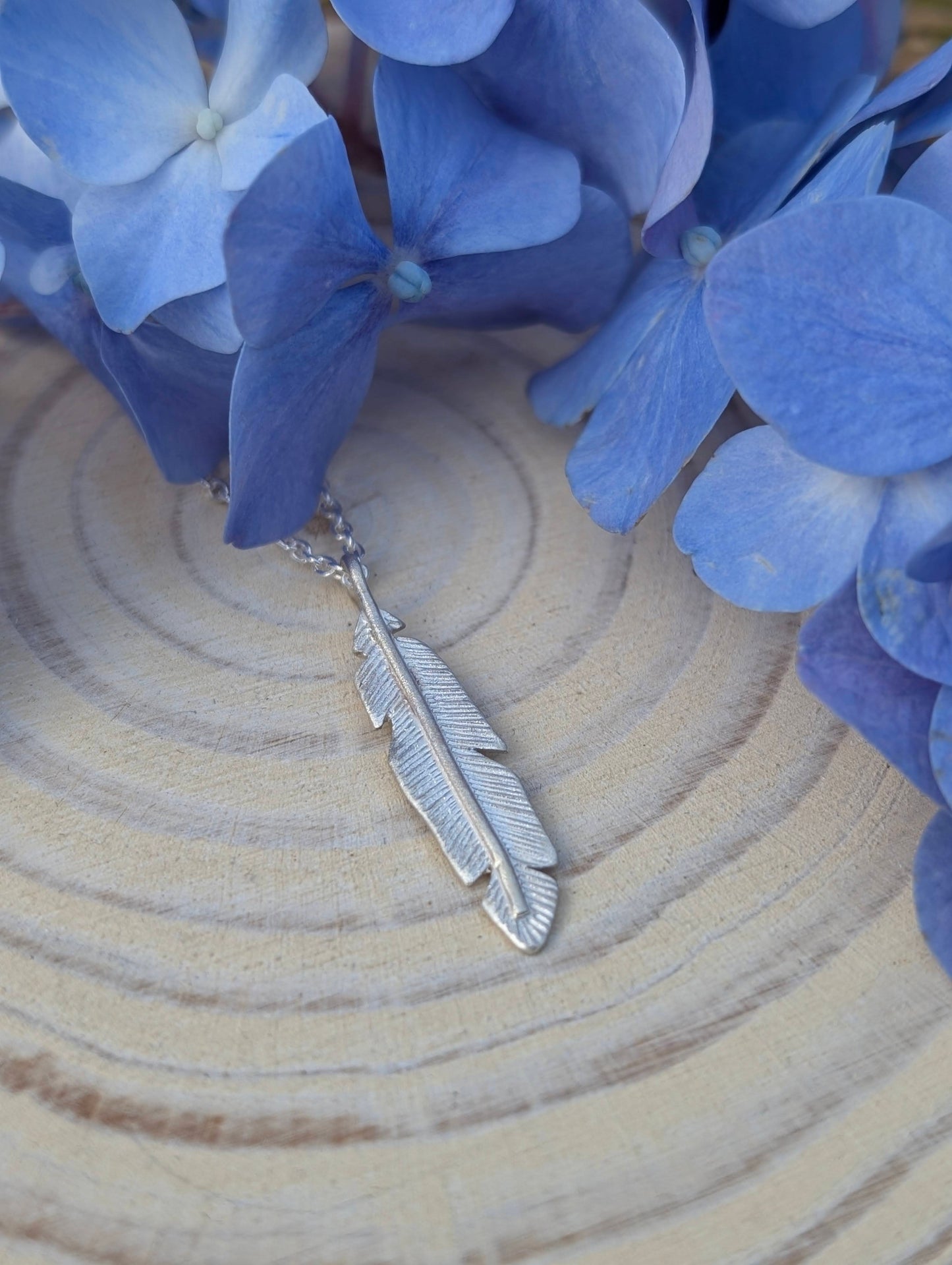 Feather Pendant - Sterling Silver