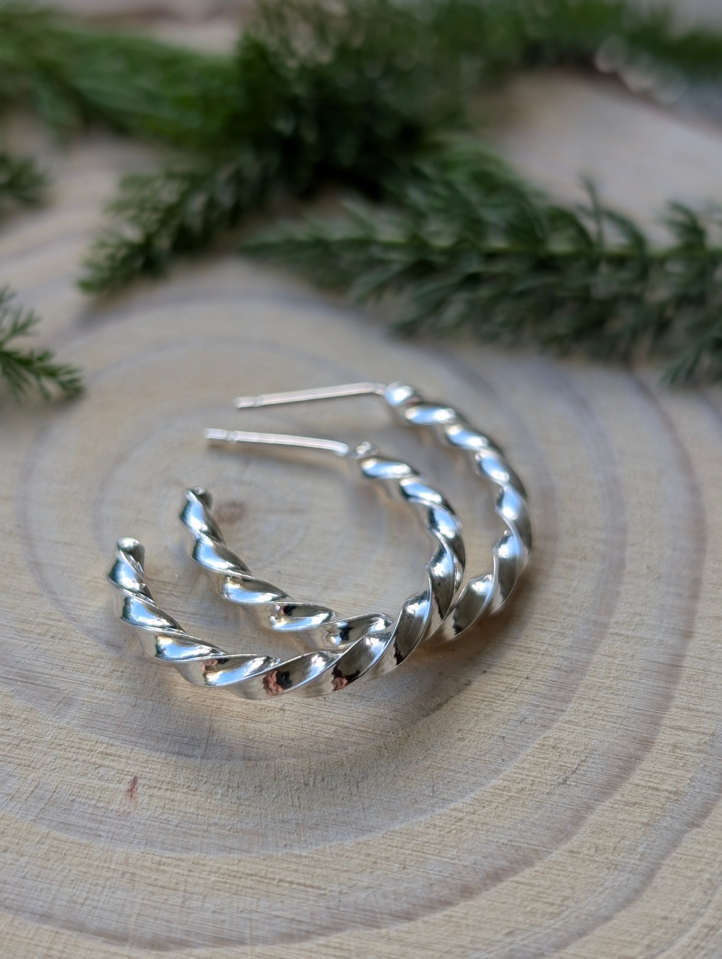 Twisted Hoop Earrings
