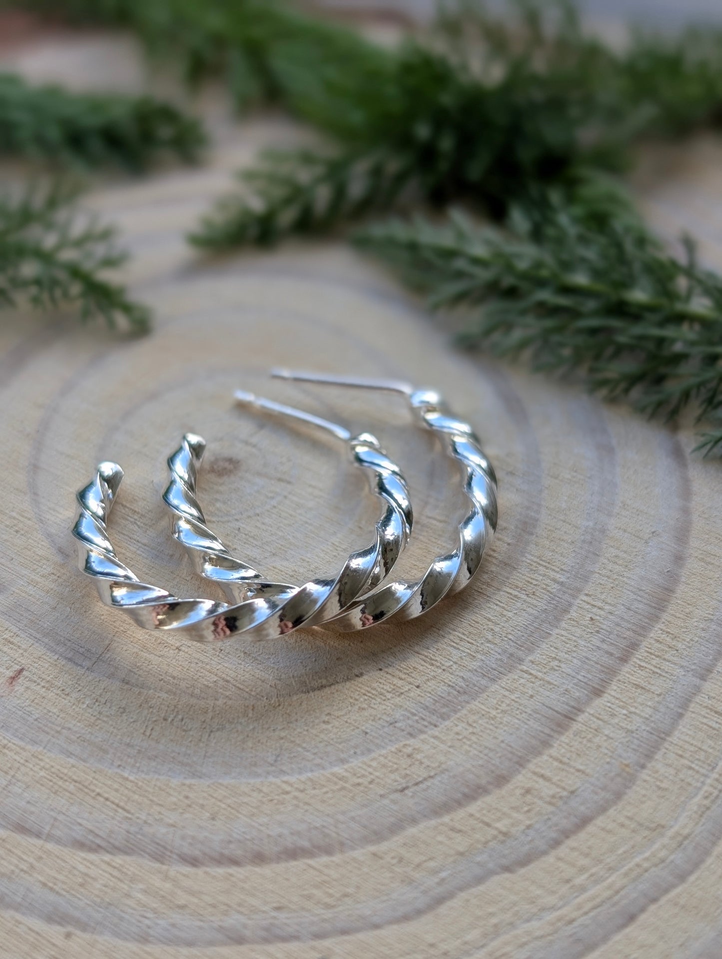 Twisted Hoop Earrings
