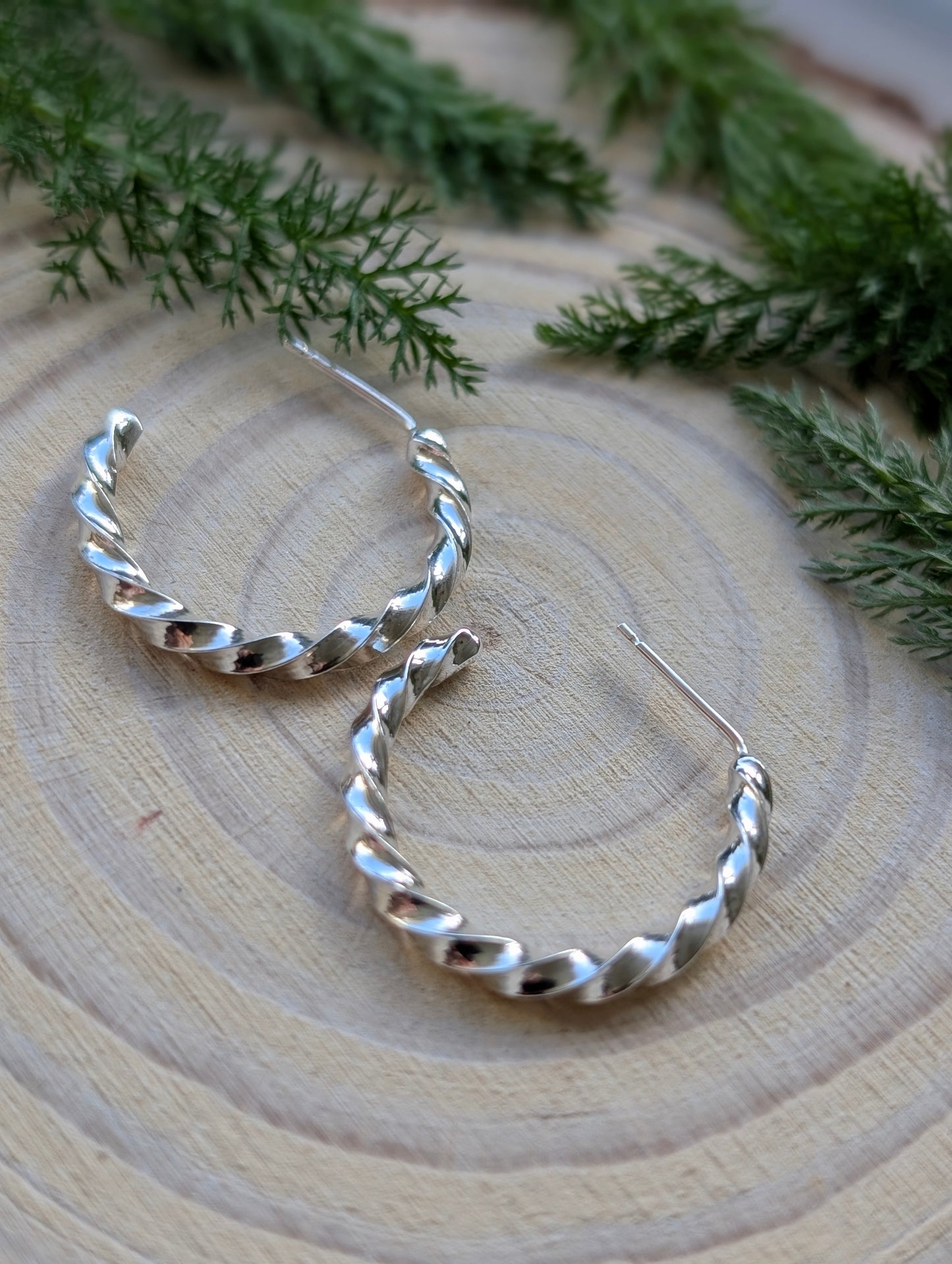 Twisted Hoop Earrings