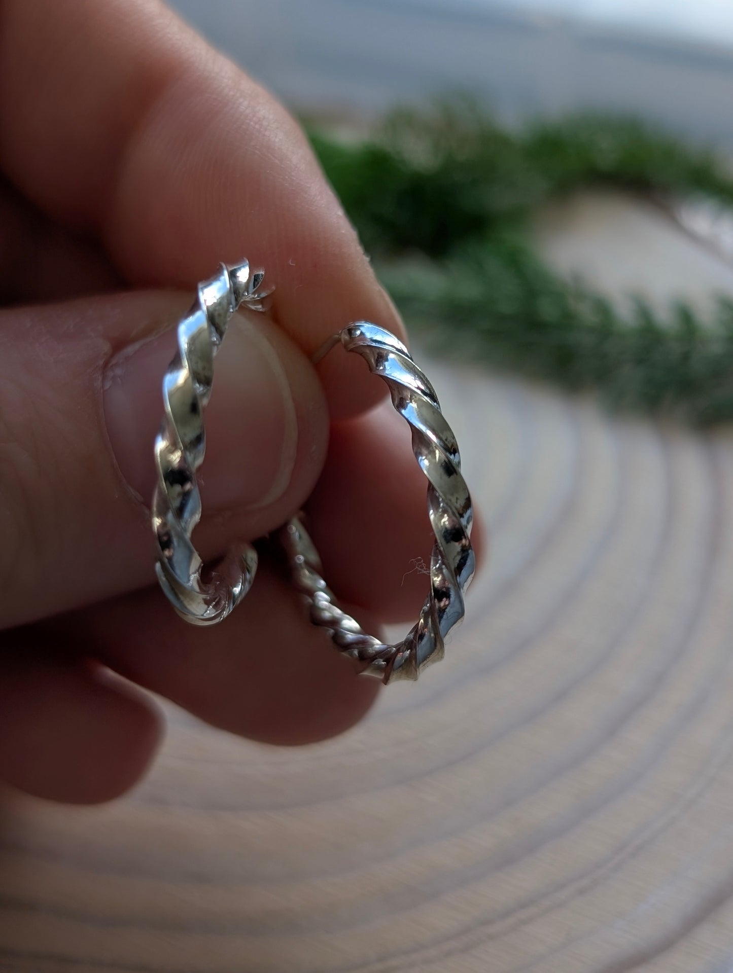 Twisted Hoop Earrings
