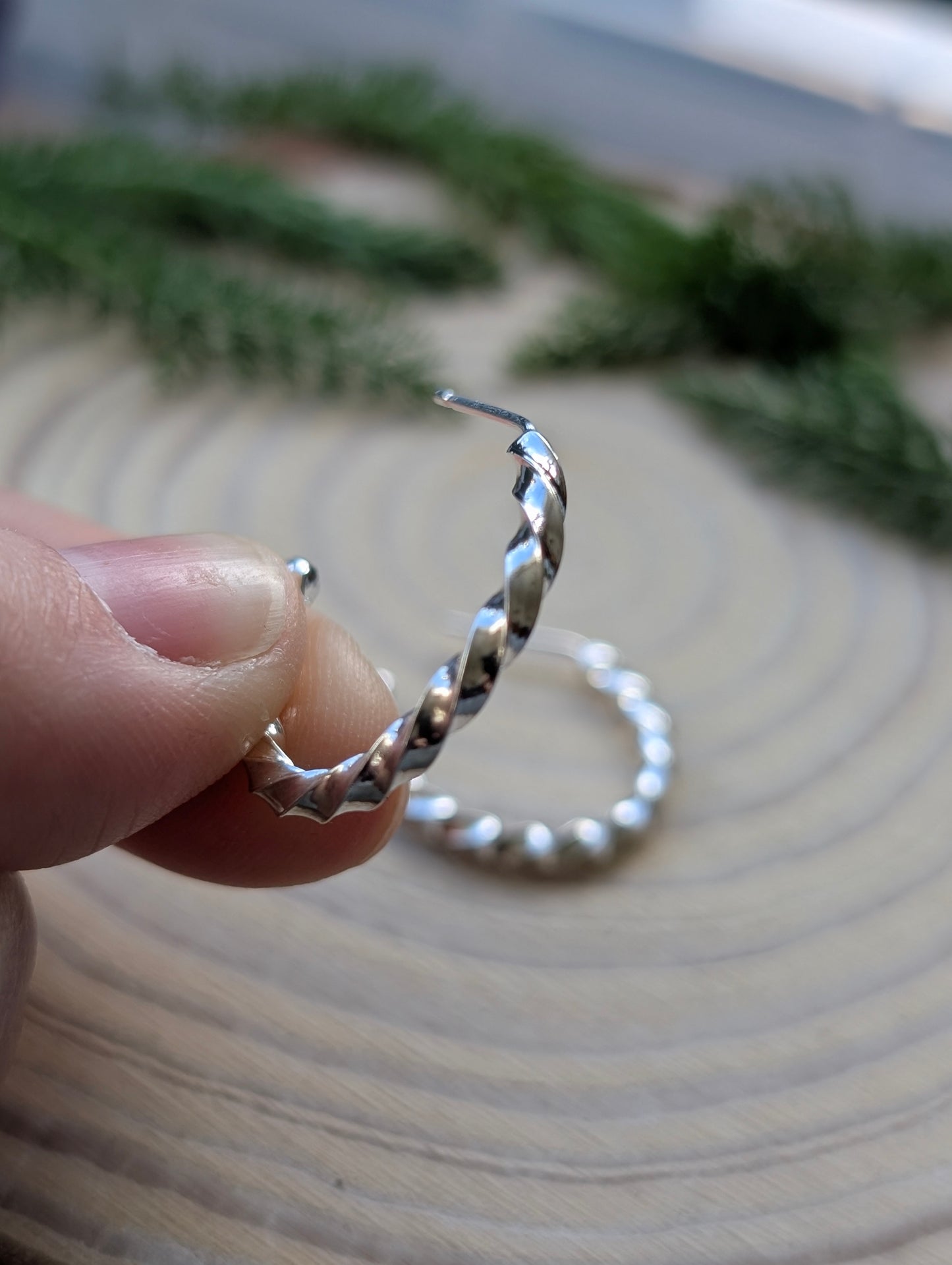 Twisted Hoop Earrings