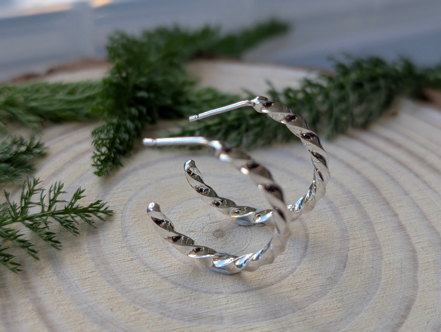 Twisted Hoop Earrings