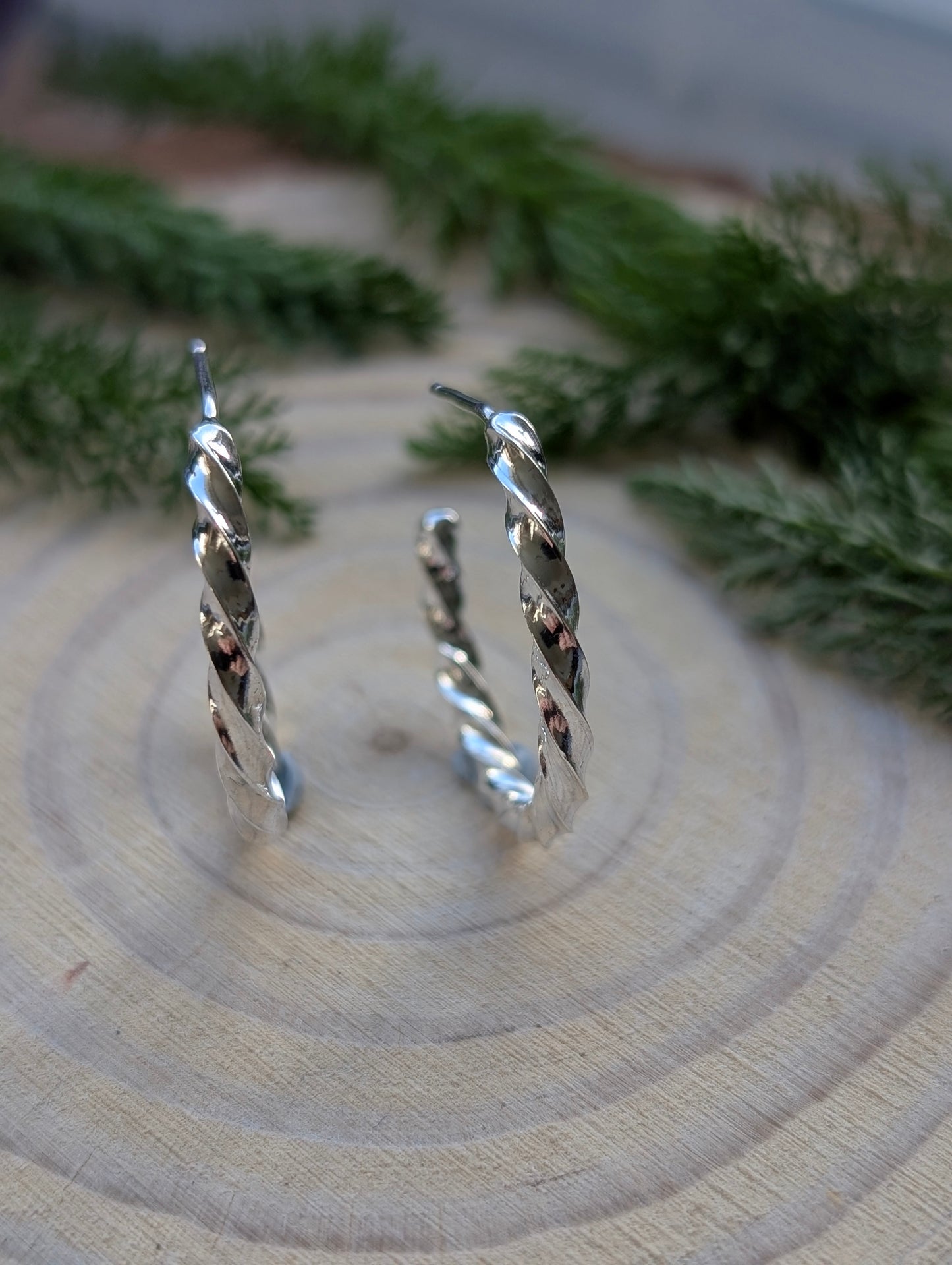 Twisted Hoop Earrings