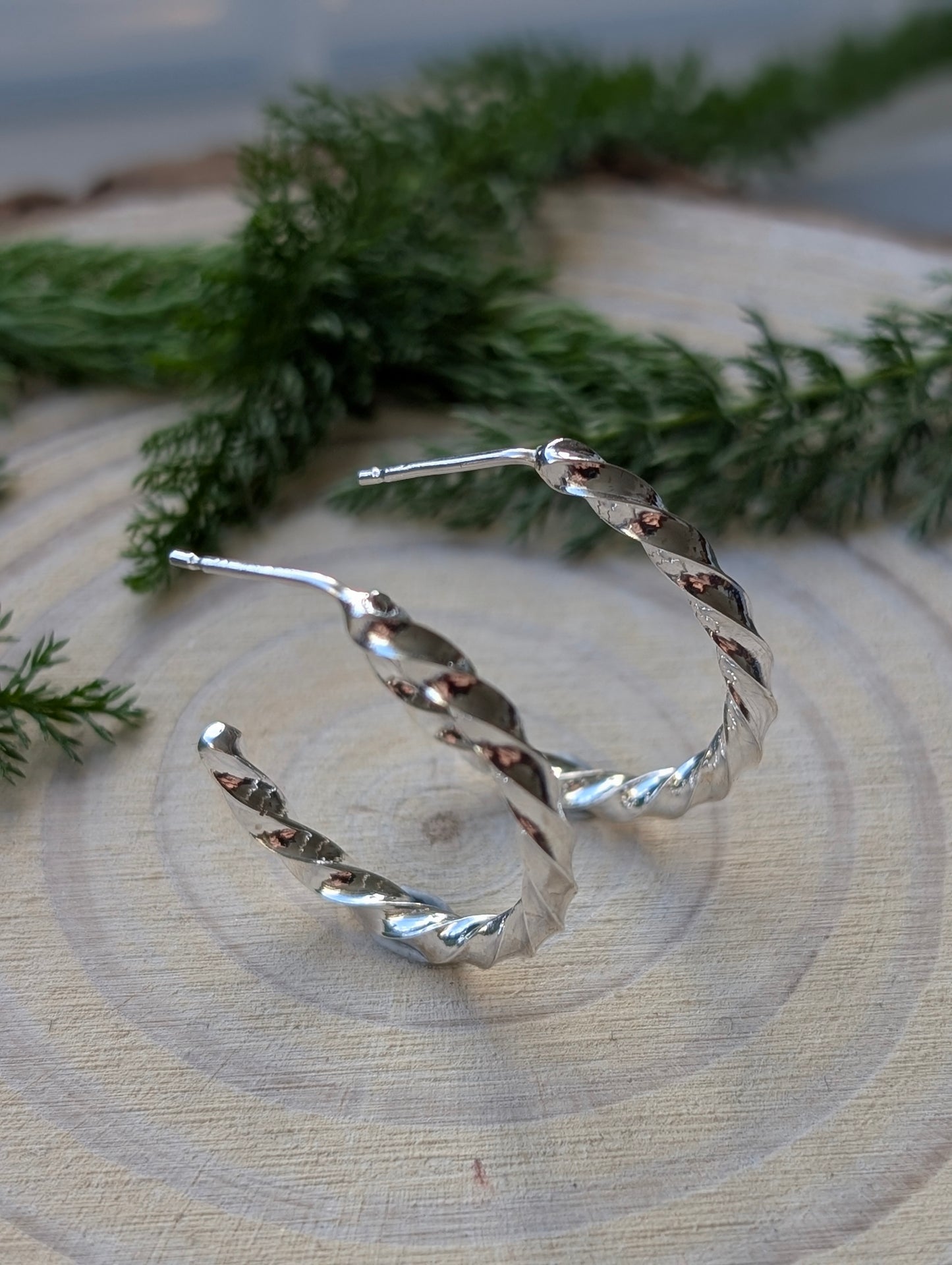 Twisted Hoop Earrings